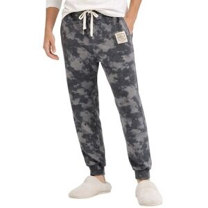 LUCKY BRAND Sleepwear Joggers Men Medium Grey Tie Dye Cotton Lounge Pajama Pants